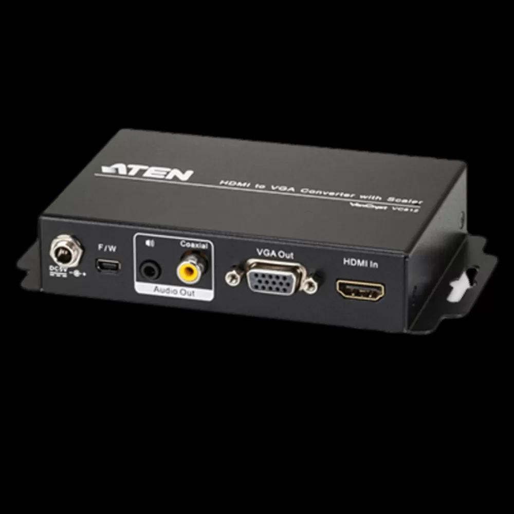 מתאם ATEN HDMI to VGA/Audio Converter with Scaler VC812