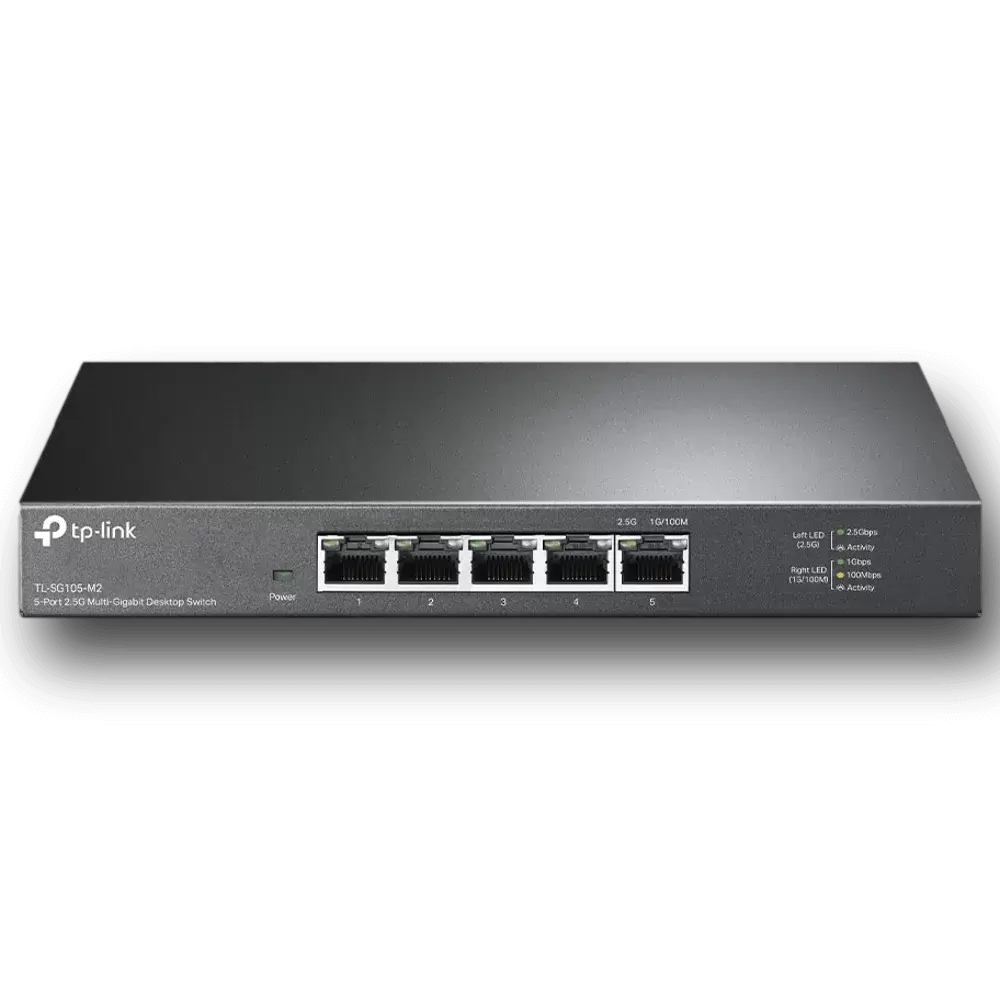 מתג מתכת במהירות TP-Link SG105-M2 5port 2.5Gbps