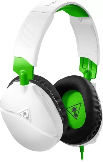 אוזניות גיימינג לבנות חוטיות TURTLE RECON 70X לבן / ירוק תמונה 2