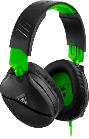 אוזניות גיימינג חוטיות TURTLE RECON 70X שחור / ירוק תמונה 2