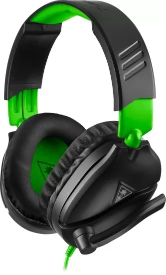 אוזניות גיימינג חוטיות TURTLE RECON 70X שחור / ירוק תמונה 4