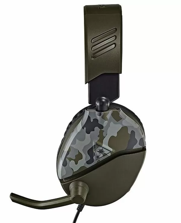 אוזניות גיימינג חוטיות TURTLE RECON 70 ירוק CAMO תמונה 2