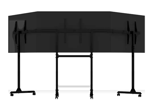 מעמד Free Standing Triple Monitor Stand תמונה 4