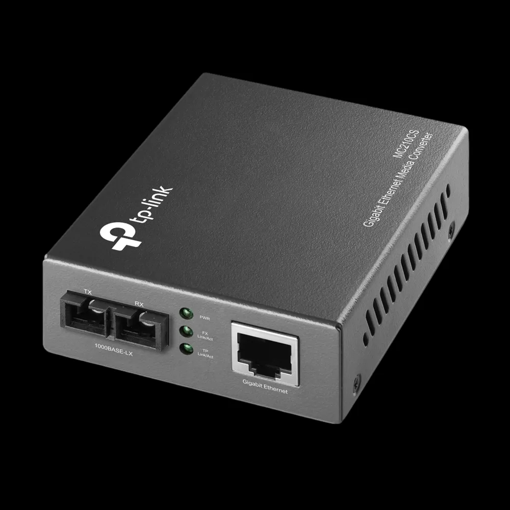 ממיר אופטי Gigabit Ethernet Media Converter MC210CS מבית TP-LINK