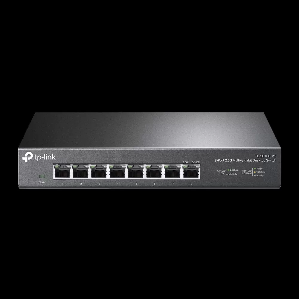 מתג מתכת במהירות TP-Link SG108-M2 8 port 2.5Gbps