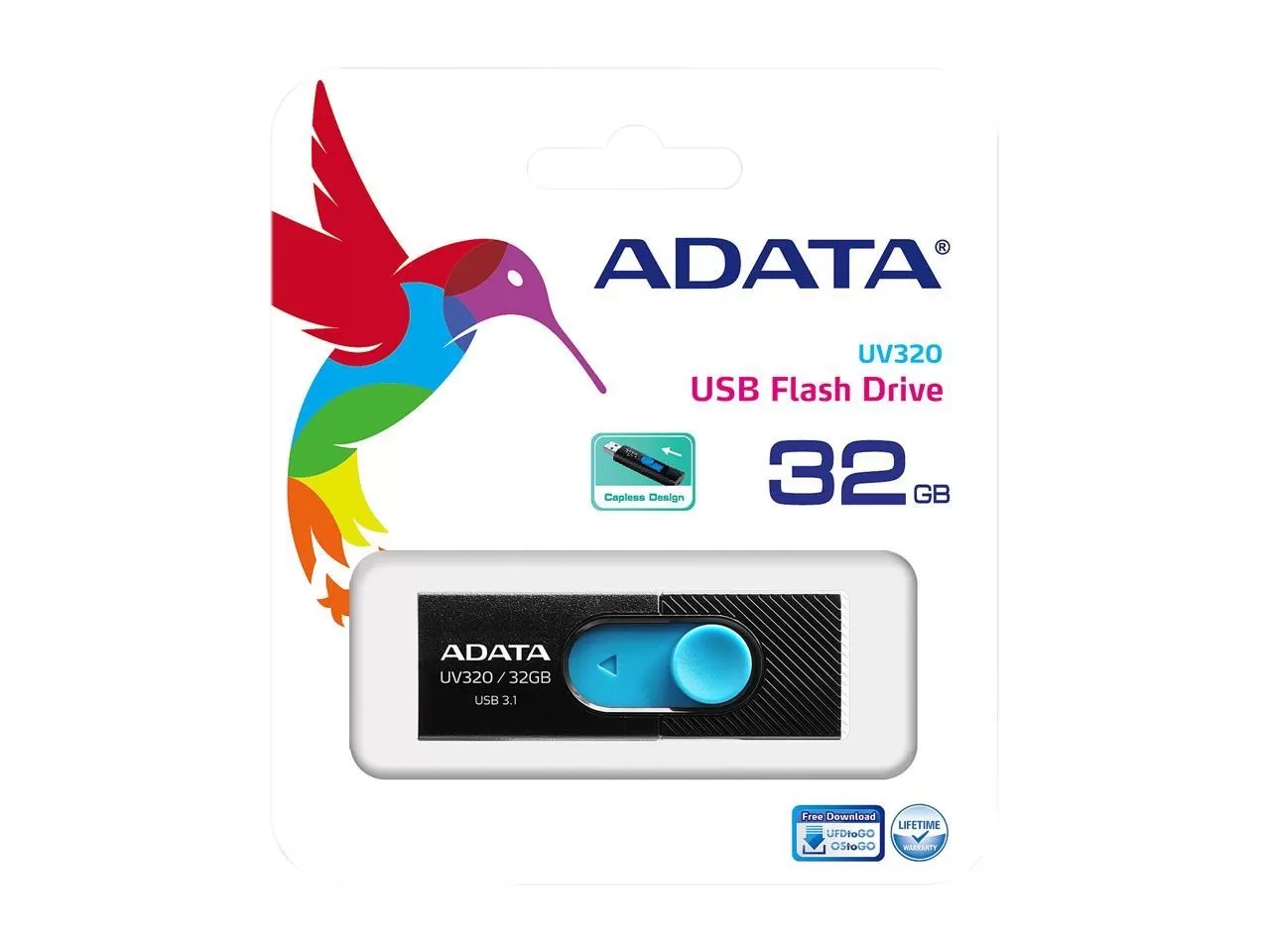 ADATA 32GB AUV320 USB 3.1 תמונה 3