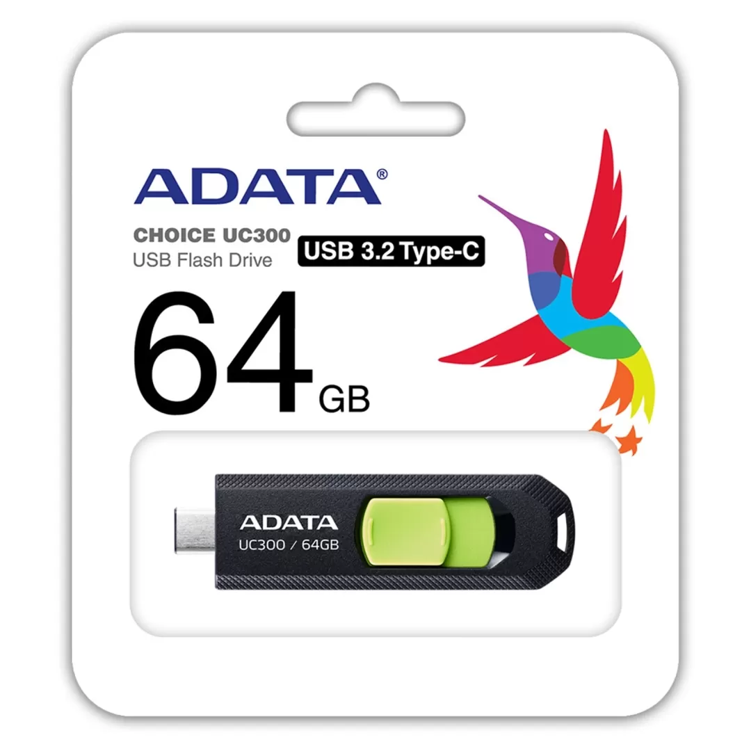 ADATA 64GB USB3.2 UC300 TYPE-C תמונה 2