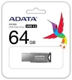 ADATA USB 3.2 Flash Drive UV350 64GB תמונה 4