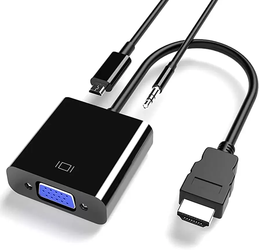 VGA TO HDMI ADAPTER W/USB POWER CABLE