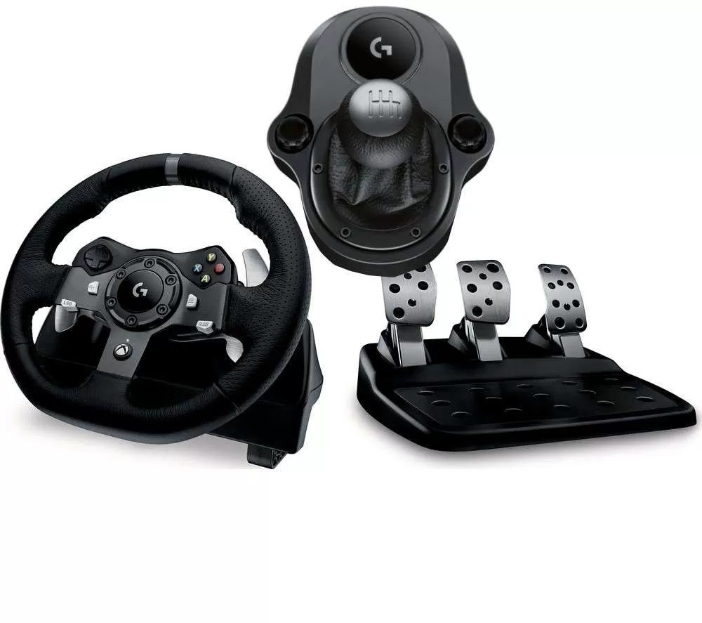 הגה מרוצים + דוושות ותיבת הילוכים PS4 Logitech G29 Driving Force