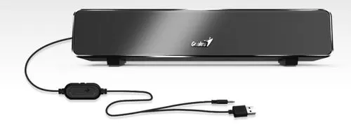 רמקול שחור Genius AUX USB Mini Soundbar 100 תמונה 2