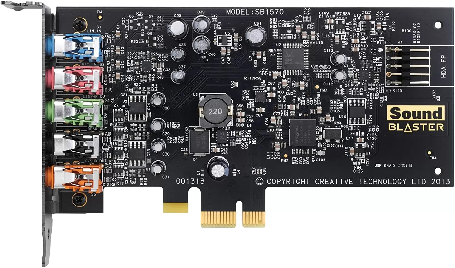 5.1 PCIe Sound Card with SBX Pro Studio תמונה 3