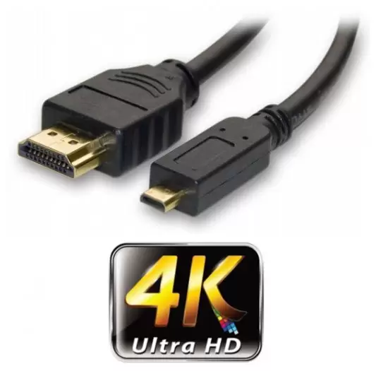 כבל HDMI To MICRO HDMI cable 1.8m Gold Touch
