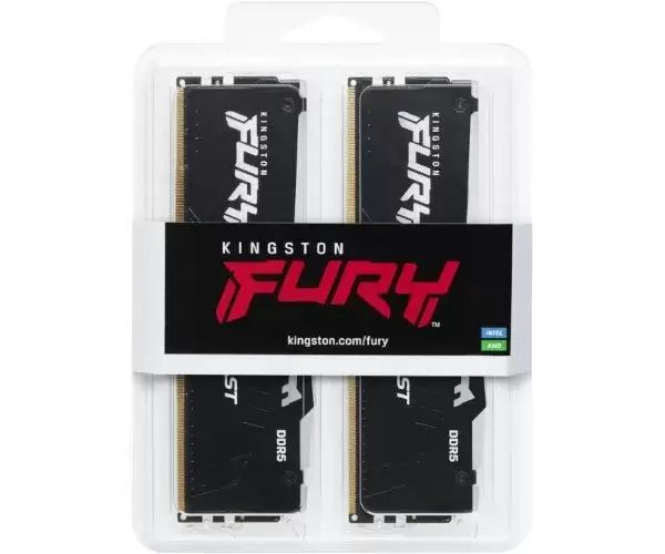 זכרון לנייח קיט Kingston Fury Beast 64GB 2X32 DDR5 5600MHZ C40