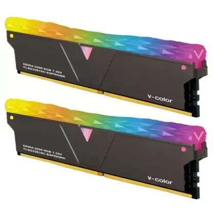 זיכרון לנייח 16GB (2X8) KIT DDR4 3200 MHz PRISM PRO RGB v-color תמונה 2