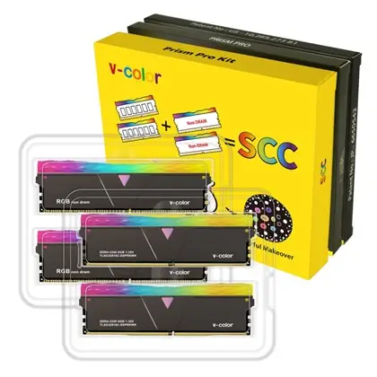 זיכרון למחשב גיימינג V-Color 16GB (2x8GB) DDR4 3200 (PC4 25600) RGB Dummy Kit Model תמונה 3