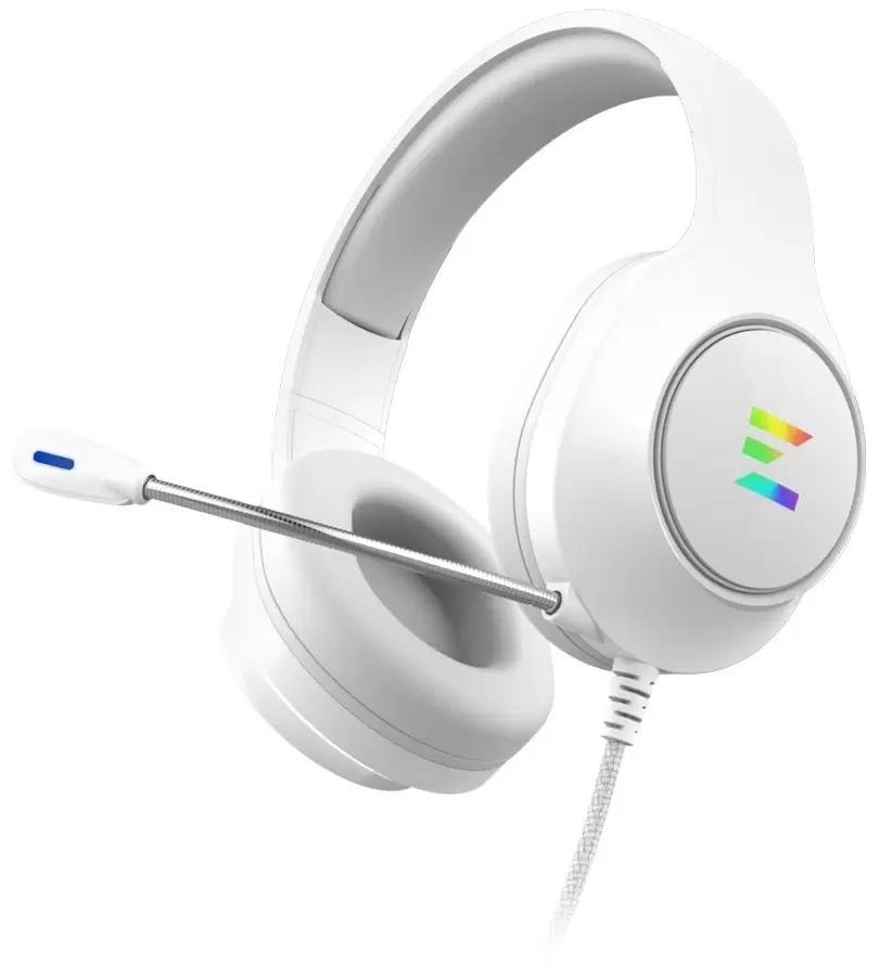 אוזניות גיימינג ZALMAN GAMING HEADSET ZM-HPS310 RGB לבן