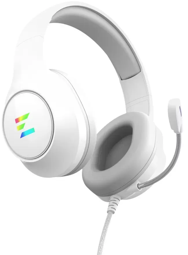 אוזניות גיימינג ZALMAN GAMING HEADSET ZM-HPS310 RGB לבן תמונה 3