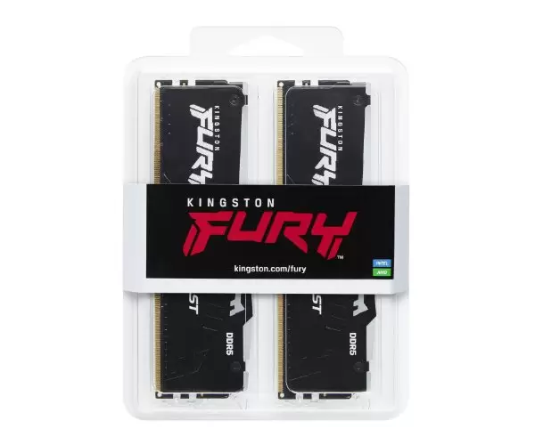 זיכרון לנייח Kingston Fury Beast RGB 32GB 2x16GB 6000Mhz DDR5 CL36 KIT תמונה 2