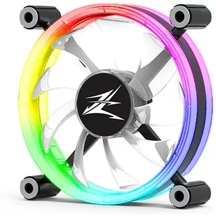 מאוורר ZALMAN 120MM LF120 Premium Double-Sided Ring LED Fan