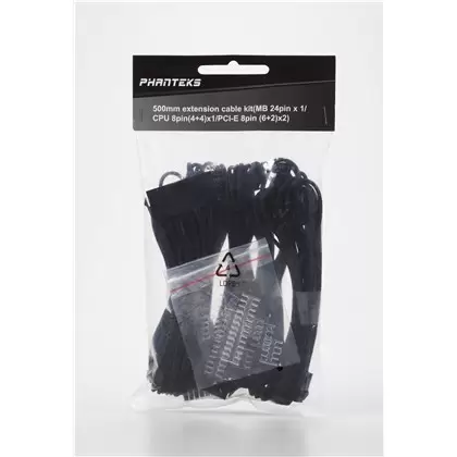 PHANTEKS EXTENSION CABLE PS COMBO PACK 500MM BLACK תמונה 3