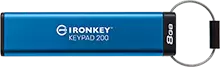 זיכרון נייד KINGSTON 8GB IronKey Keypad 200