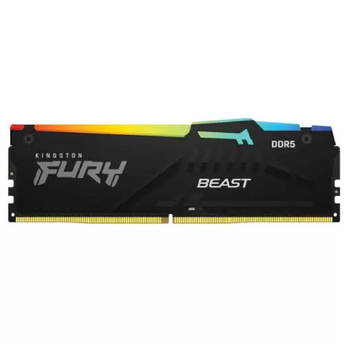 זכרון למחשב KINGSTON 8GB 4800MT/s DDR5 CL38 FURY Beast RGB