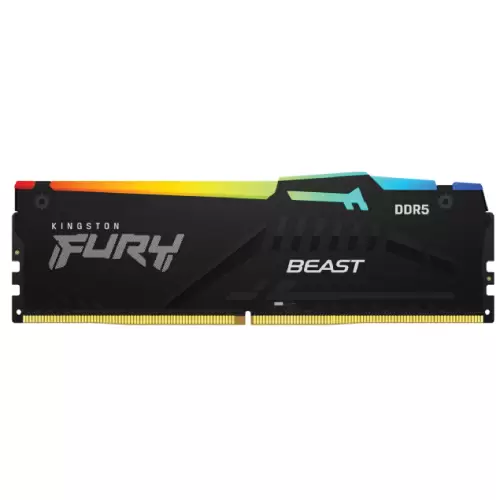 זכרון למחשב KINGSTON 8GB 5200MT/s DDR5 CL40 FURY Beast RGB