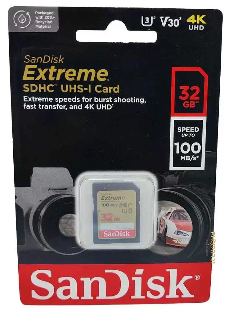 כרטיס זיכרון Sandisk Extreme SDXC 32GB SDSDXV6-032G תמונה 2