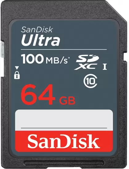 כרטיס זיכרון SanDisk Ultra 64GB SDHC