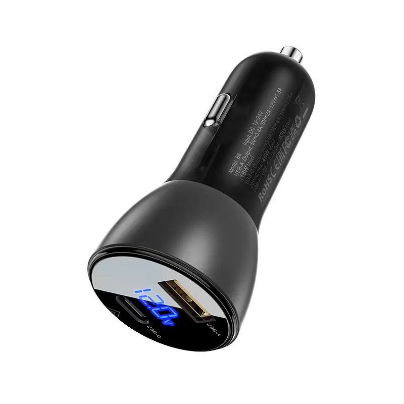 מטען לרכב 63W USB+A+USB-C B6 תמונה 3