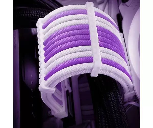 כבלים מאריכים Antec Sleeved extension Cable Kit Purple/White תמונה 3
