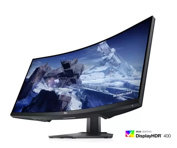 מסך קעור DELL S3422DWG WQHD144hz HDR400 21:9 1ms FreeSync Pro תמונה 4