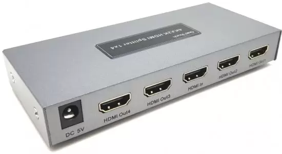 מפצל HDMI SPLLITER 4 PORT GOLD TOCH