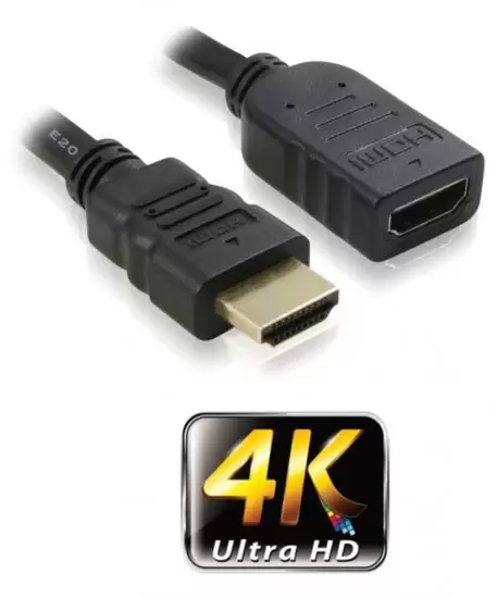 כבל HDMI M/F Extension Cable 0.5m Gold Touch