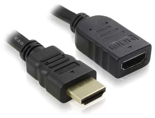 כבל HDMI M/F Extension Cable 0.5m Gold Touch תמונה 2