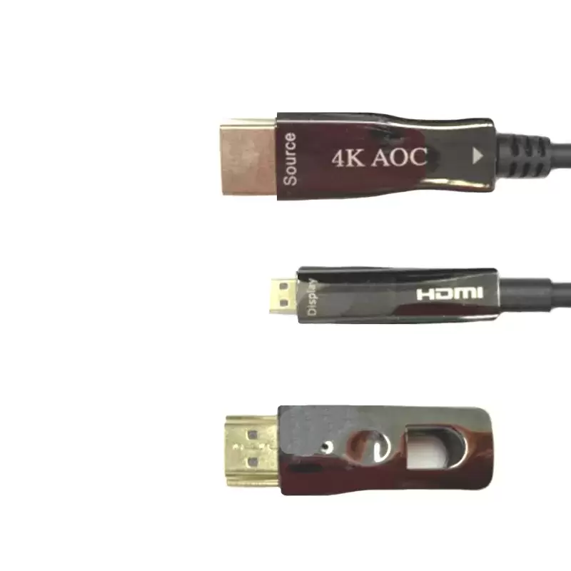 כבל Fiber Optic HDMI2.0 Cable 4K 60Hz Gold Touch 15m