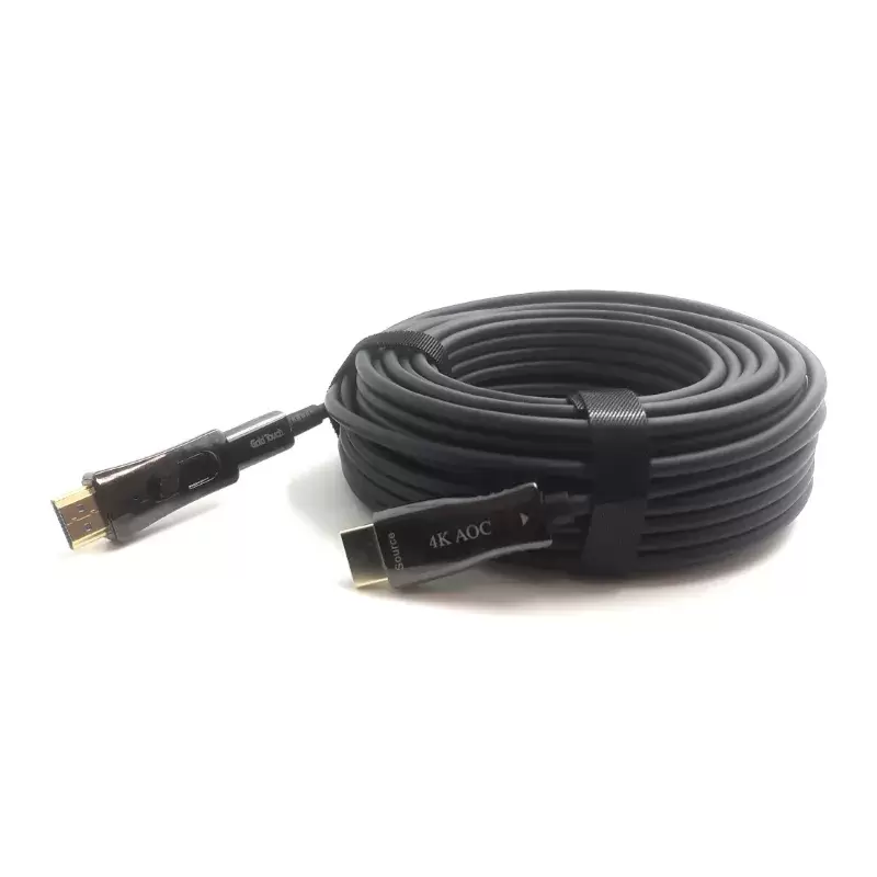 כבל Fiber Optic HDMI2.0 Cable 4K 60Hz Gold Touch 15m תמונה 2