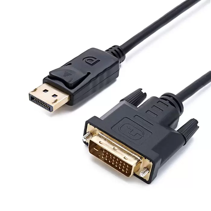 כבל DisplayPort לחיבור DVI באורך 1.8 מטרים Gold Touch 4K 60Hz