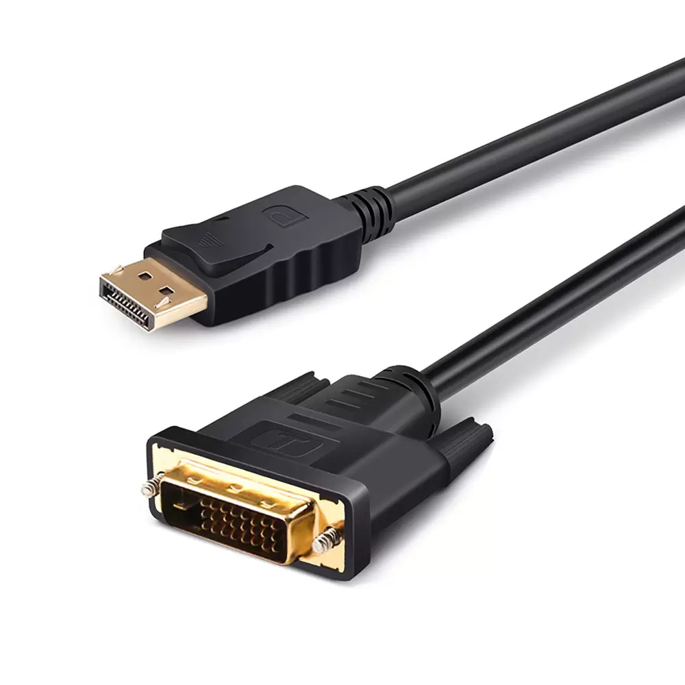 כבל DisplayPort לחיבור DVI באורך 1.8 מטרים Gold Touch 4K 30Hz