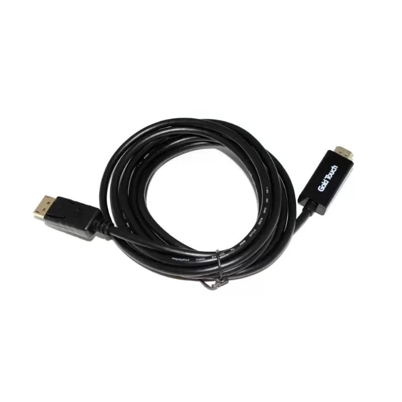 כבל DisplayPort לחיבור HDMI באורך 1.8 מטרים Gold Touch 4K 30Hz תמונה 2