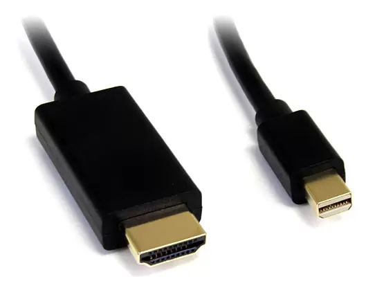 כבל Mini DisplayPort לחיבור HDMI באורך 1.8 מטר Gold Touch