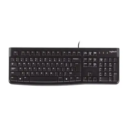 מקלדת לוגיטק חוטית עברית אנגלית LOGITECH K120 תמונה 3