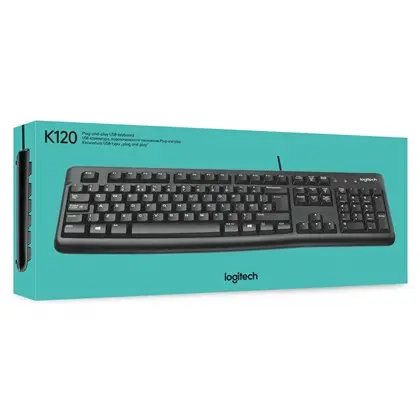 מקלדת לוגיטק חוטית עברית אנגלית LOGITECH K120 תמונה 4