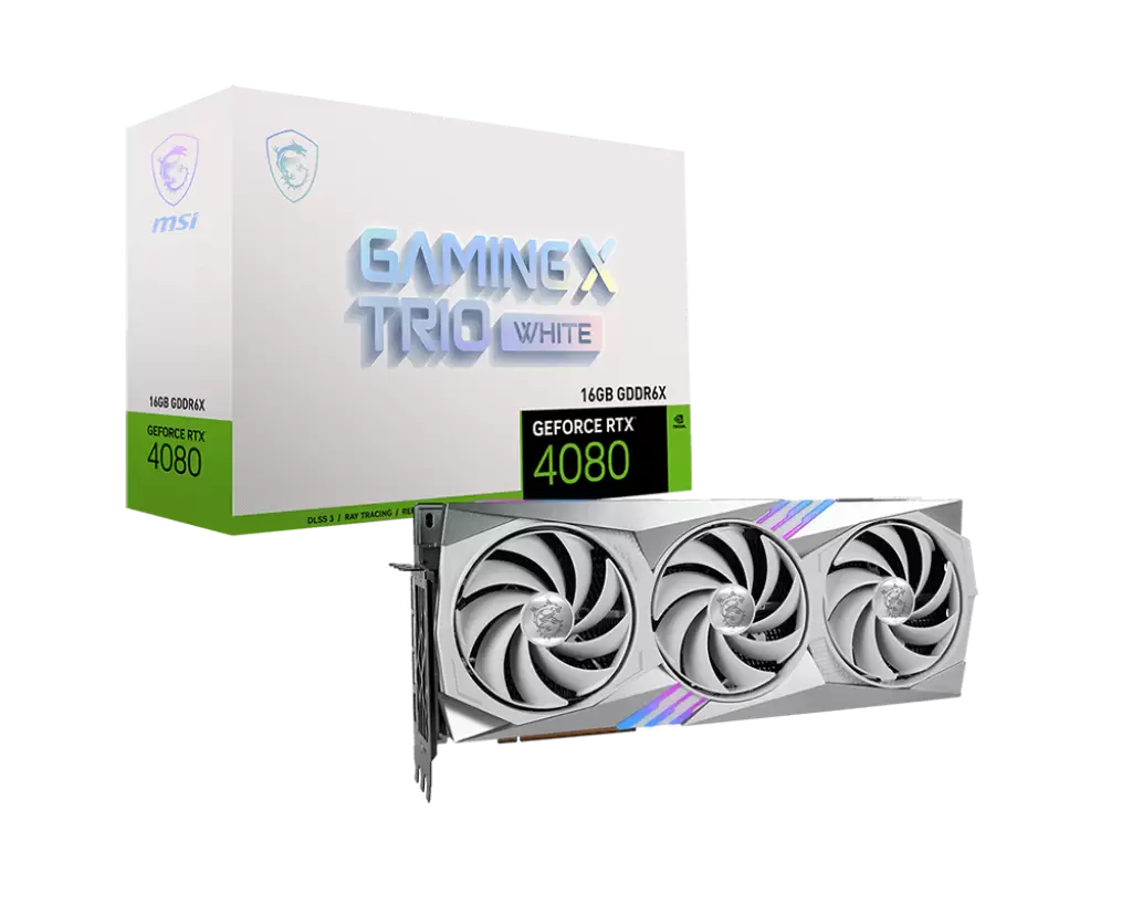 כרטיס מסך GeForce RTX™ 4080 16GB GAMING X TRIO WHITE