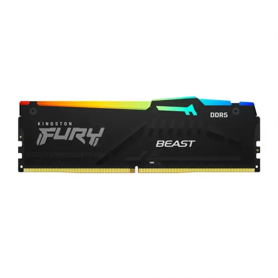 זכרון Kingston 32GB 5200MT/s DDR5 CL36 DIMM FURY Beast RGB EXPO