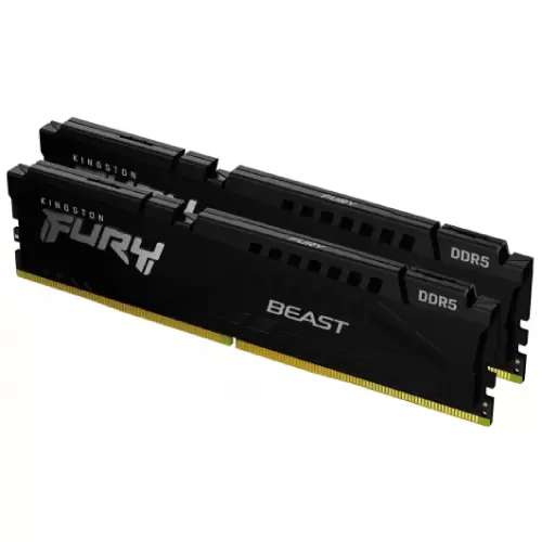 זכרון Kingston 32GB 5600MHz DDR5 CL40 DIMM (Kit of 2) FURY Beast Black