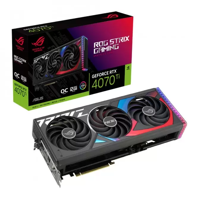 כרטיס מסך Asus ROG Strix GeForce RTX 4070 Ti OC Edition 12GB GDDR6X Graphics