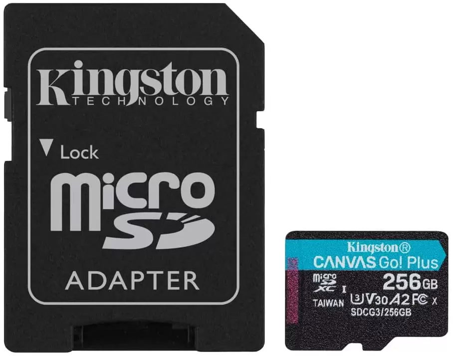 כרטיס זיכרון 256GB microSDXC Canvas Go Plus 170R A2 U3 V30