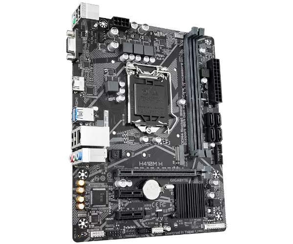 לוח אם אינטל דור 10 Gigabyte H410M H V2 1.7 Micro-ATX LGA1200 תמונה 3